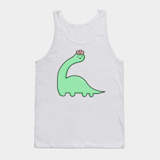 cute brachiosaurus dinosaur design Tank Top